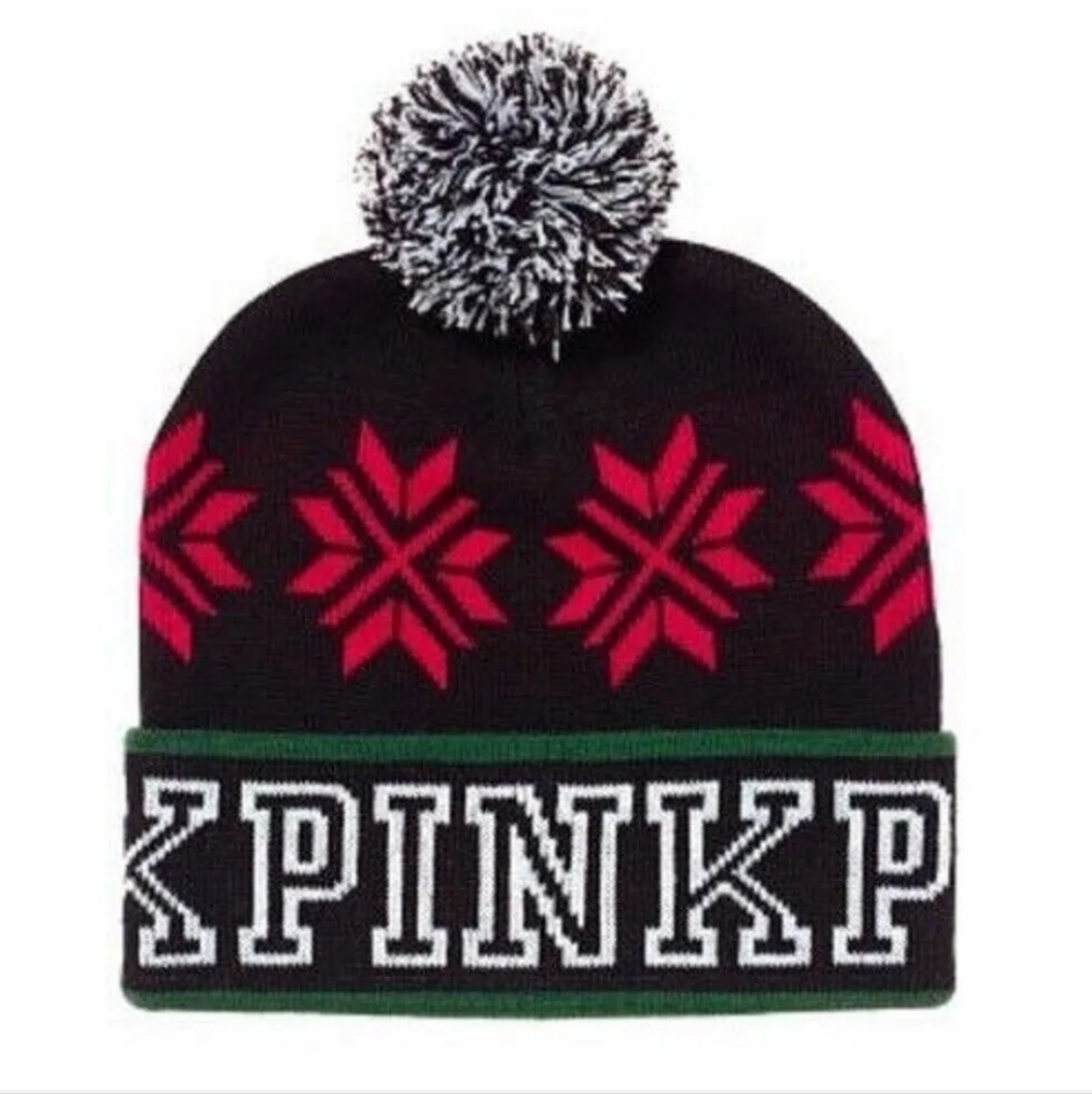 NWT VS PINK HOLIDAY BEENIE